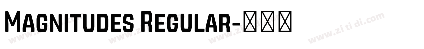 Magnitudes Regular字体转换